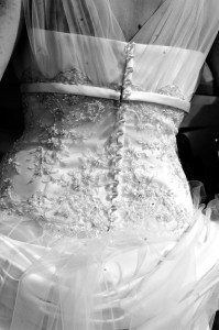 Hochzeitskleid Rückansicht